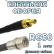 Кабельная сборка 50 Ом на RG-58 с разъемами SMB-male - QMA-male, 1 метр