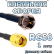Кабельная сборка 50 Ом на RG-58 с разъемами RP-SMA-male - F-male, 1 метр