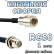 Кабельная сборка 50 Ом на RG-58 с разъемами FME-male - F-female, 1 метр