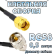 Кабельная сборка 50 Ом на RG-58 с разъемами UHF-male (угловой) - RP-SMA-male, 0,5 метра Кабельная сборка 50 Ом на RG-58 с разъемами UHF-male (угловой) - RP-SMA-male, 0,5 метра