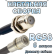 Кабельная сборка 50 Ом на RG-58 с разъемами F-female - QMA-male, 6 метров