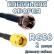 Кабельная сборка 50 Ом на RG-58 с разъемами RP-SMA-male - F-male, 2 метра