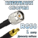 Кабельная сборка 50 Ом на RG-58 с разъемами TNC-male - SMB-male, 1 метр