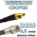Кабельная сборка 50 Ом на RG-58 с разъемами SMB-male - QMA-male, 0,5 метра