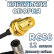 Кабельная сборка 50 Ом на RG-58 с разъемами RP-SMA-female - QMA-male (угловой), 12 метров Кабельная сборка 50 Ом на RG-58 с разъемами RP-SMA-female - QMA-male (угловой), 12 метров