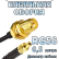 Кабельная сборка 50 Ом на RG-58 с разъемами RP-SMA-female - MMCX-female, 0,5 метра