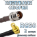 Кабельная сборка 50 Ом на RG-58 с разъемами TNC-female - SMA-female (угловой), 2 метра