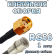 Кабельная сборка 50 Ом на RG-58 с разъемами RP-SMA-male - QMA-male, 1 метр