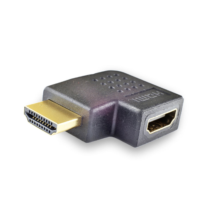 Переходник HDMI(male)-HDMI(female) угловой
