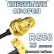Кабельная сборка 50 Ом на RG-58 с разъемами RP-SMA-female - SMA-male (угловой), 25 метров