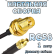 Кабельная сборка 50 Ом на RG-58 с разъемами RP-SMA-female - MMCX-female, 1 метр
