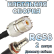 Кабельная сборка 50 Ом на RG-58 с разъемами UHF-female - QMA-female, 2 метра