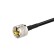 Кабельная сборка 50 Ом на RG-58 с разъемами UHF-male (PL259) - BNC-male, 0,5 метра