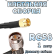 Кабельная сборка 50 Ом на RG-58 с разъемами TNC-male (угловой) - SMA-male, 1 метр Кабельная сборка 50 Ом на RG-58 с разъемами TNC-male (угловой) - SMA-male, 1 метр