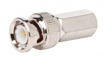 Разъём BNC-male/RG6U (BNC-вилка, накручивающийся)