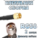 Кабельная сборка 50 Ом на RG-58 с разъемами TNC-male (угловой) - SMA-male, 2 метра Кабельная сборка 50 Ом на RG-58 с разъемами TNC-male (угловой) - SMA-male, 2 метра