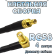 Кабельная сборка 50 Ом на RG-58 с разъемами SMB-male - SMA-female (угловой), 4 метра