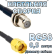 Кабельная сборка 50 Ом на RG-58 с разъемами RP-SMA-male - F-female, 0,5 метра