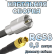 Кабельная сборка 50 Ом на RG-58 с разъемами MCX-female - FME-male, 0,5 метра