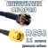 Кабельная сборка 50 Ом на RG-58 с разъемами RP-SMA-male - F-male, 11 метров