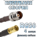 Кабельная сборка 50 Ом на RG-58 с разъемами TNC-female - SMB-female, 4 метра