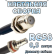 Кабельная сборка 50 Ом на RG-58 с разъемами F-female - QMA-female, 0,5 метра