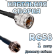 Кабельная сборка 50 Ом на RG-58 с разъемами UHF-male - F-male, 1 метр