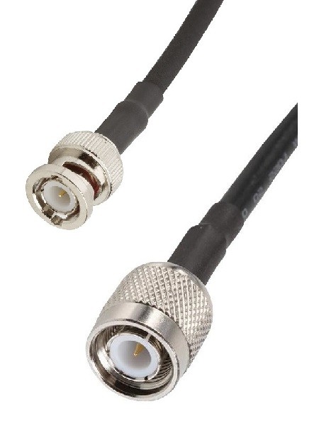 Кабельная сборка RG-213 с разъемами TNC-male - BNC-male, 0,5 метра