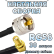 Кабельная сборка 50 Ом на RG-58 с разъемами UHF-male - SMA-female (угловой), 30 метров