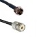 Кабельная сборка 50 Ом на RG-58 с разъемами UHF-female (SO239) - F-male, 6 метров