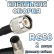 Кабельная сборка 50 Ом на RG-58 с разъемами TNC-male - QMA-male (угловой), 2 метра