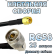 Кабельная сборка RG-58 с разъемами N-male (угловой) - SMA-male, 25 метров