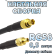 Кабельная сборка 50 Ом на RG-58 с разъемами MCX-female - MMCX-female, 0,5 метра