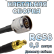 Кабельная сборка 50 Ом на RG-58 с разъемами N-male - SMB-male, 0,5 метра