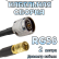 Кабельная сборка 50 Ом на RG-58 с разъемами N-male - SMB-female, 2 метра