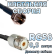 Кабельная сборка 50 Ом на RG-58 с разъемами UHF-female - F-male, 0,5 метра