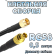 Кабельная сборка 50 Ом на RG-58 с разъемами SMA-male - MCX-female, 0,5 метра