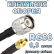 Кабельная сборка 50 Ом на RG-58 с разъемами TNC-male - MMCX-female, 0,5 метра 