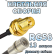 Кабельная сборка 50 Ом на RG-58 с разъемами RP-SMA-female - QMA-male, 13 метров