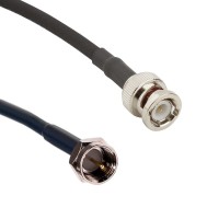 Кабельная сборка 50 Ом на RG-58 с разъемами F-male - BNC-male, 6 метров
