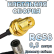 Кабельная сборка 50 Ом на RG-58 с разъемами RP-SMA-female - QMA-male (угловой), 0,5 метра