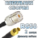 Кабельная сборка 50 Ом на RG-58 с разъемами UHF-female - MCX-female, 2 метра