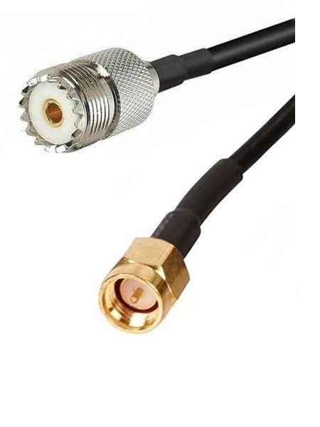 Кабельная сборка RG-213 с разъемами SMA-male - UHF-female, 30 метров