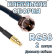 Кабельная сборка 50 Ом на RG-58 с разъемами F-male - MCX-male, 2 метра