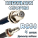Кабельная сборка 50 Ом на RG-58 с разъемами F-female - QMA-female, 4 метра