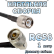 Кабельная сборка 50 Ом на RG-58 с разъемами N-male (угловой) - TNC-male, 1 метр