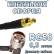 Кабельная сборка 50 Ом на RG-58 с разъемами TNC-male (угловой) - SMB-male, 0,5 метра 