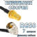 Кабельная сборка 50 Ом на RG-58 с разъемами UHF-male (угловой) - RP-SMA-female, 7 метров