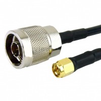 Кабельная сборка RG-58 с разъемами N-male - SMA-male, 3 метра