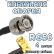 Кабельная сборка 50 Ом на RG-58 с разъемами BNC-male - SMA-male (угловой), 4 метра